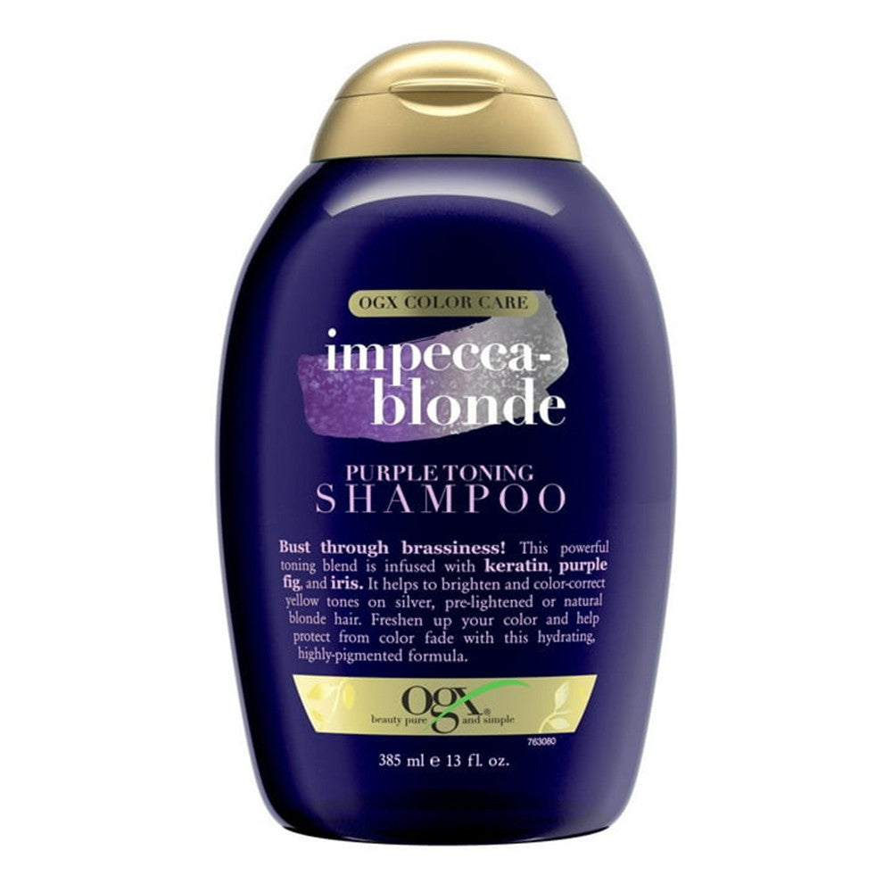 OGX Blonde Enhance Purple Fig and Iris Toning Shampoo, 13 Oz